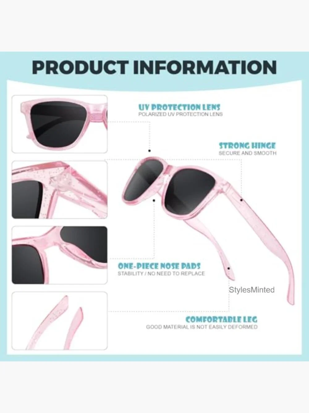 Kids Polarized Sunglasses UV400 Protection for Ages 3-10